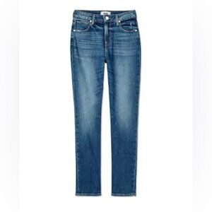 PAIGE Sarah Slim Jeans Premium Blue Denim Designer Straight Leg Women's Size 29